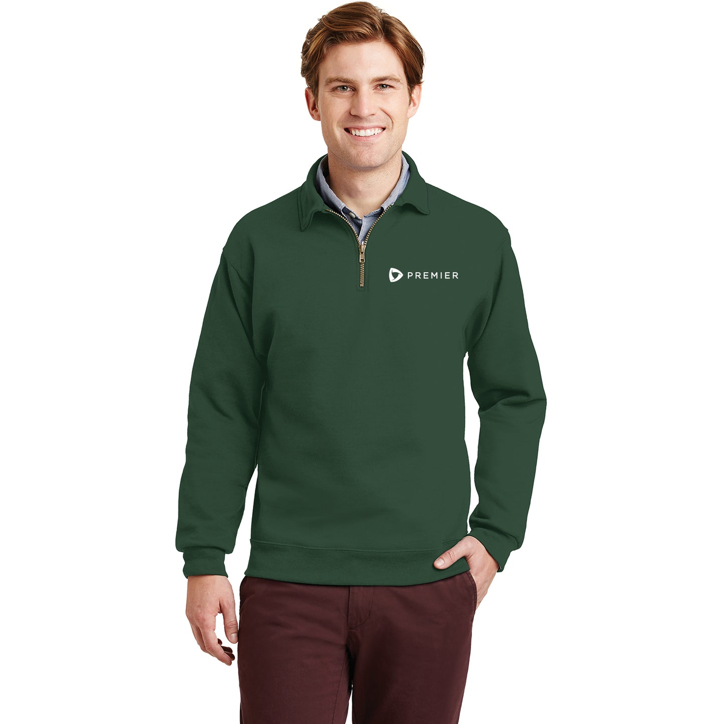 Premier Jerseys Super Sweats NuBlend-1/4-Zip Sweatshirt with Cadet Collar