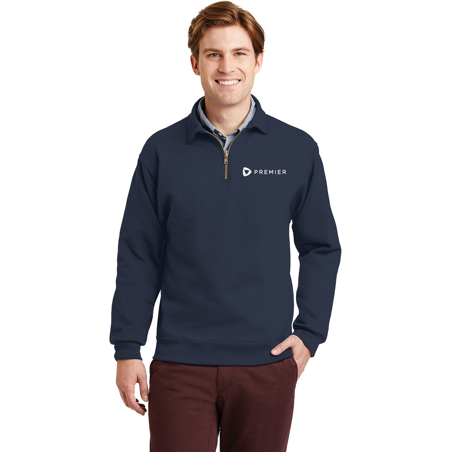 Premier Jerseys Super Sweats NuBlend-1/4-Zip Sweatshirt with Cadet Collar