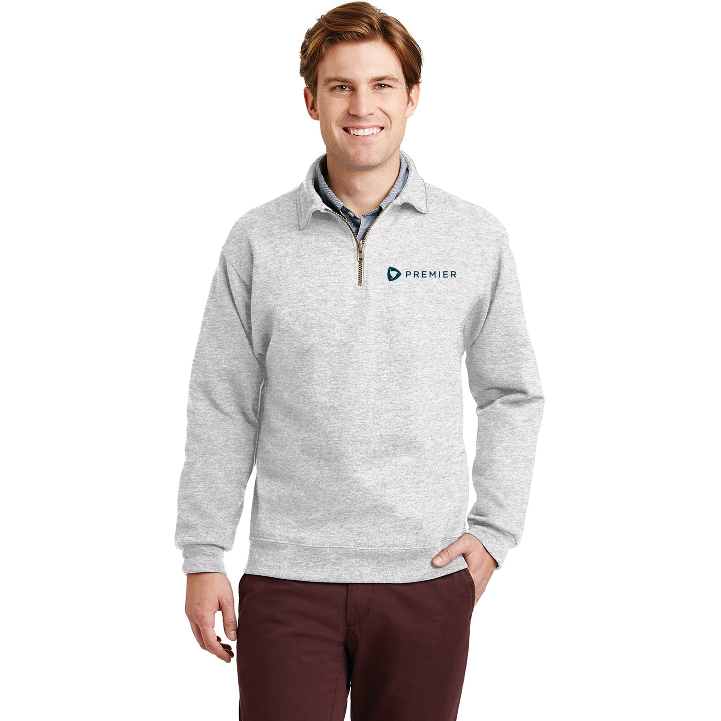 Premier Jerseys Super Sweats NuBlend-1/4-Zip Sweatshirt with Cadet Collar