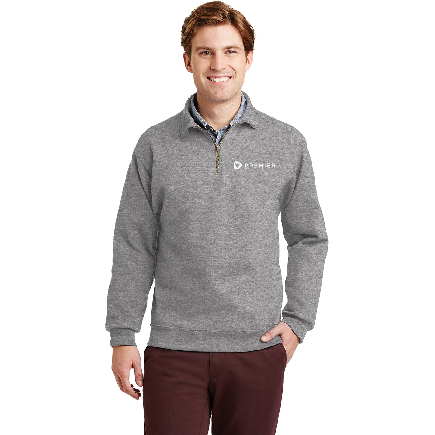 Premier Jerseys Super Sweats NuBlend-1/4-Zip Sweatshirt with Cadet Collar